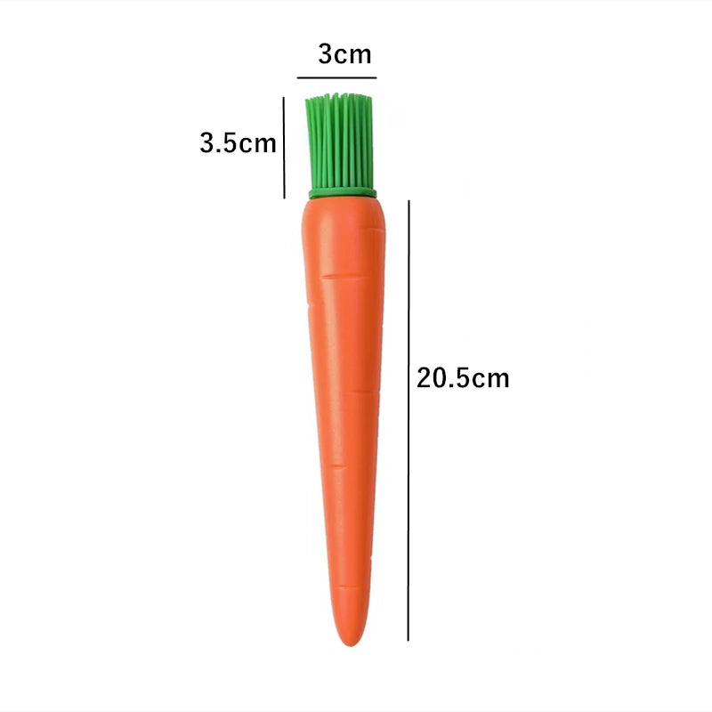 Creative Carrot Silicone Barbecue Grill Oil Brush Cake Baking Cream Jam Basting Brushes Cooking Utensils Kitchen Accessories