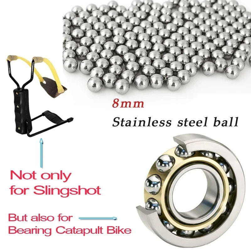 Hunting Slingshot High Quality Stainless Steel Catapult with Flat Rubber Band Outdoor Shooting Game Sling Shot Bow Arrow Tools