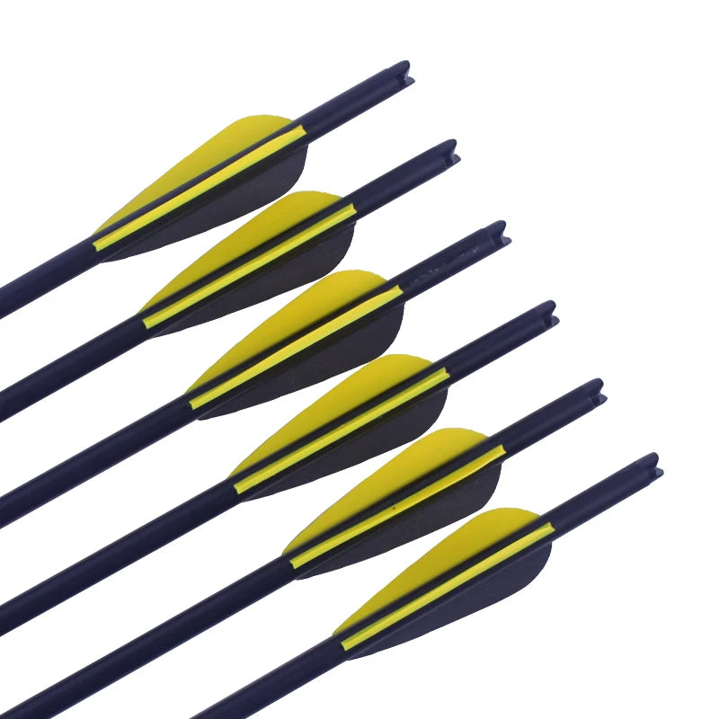6/12pcs 16/20 Inches Spine400 Hunting Archery Crossbow Carbon Arrows for Bow Crossbow Shooting