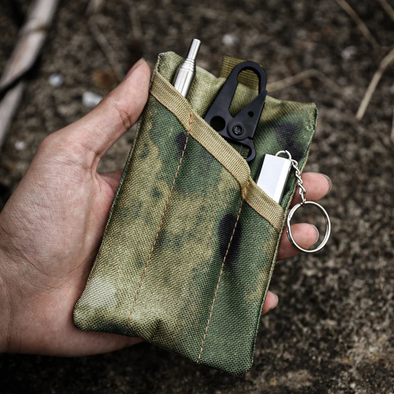 Outdoor Sports Camouflage Belt Bag Tactical Coin Purse Tactical Running Portable EDC Tool Storage Hand Bag