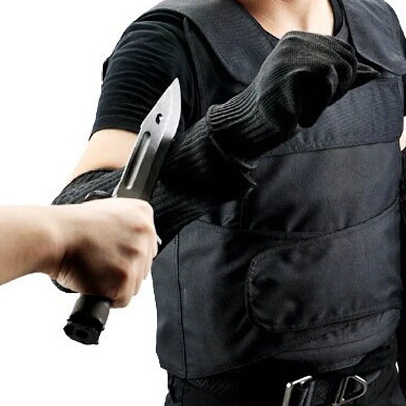 Cutting Outdoor Self-defense Arm Guard Against Glass Knife Cut Steel Mesh Cuff Cut-resistant Protective Safety Sleeves