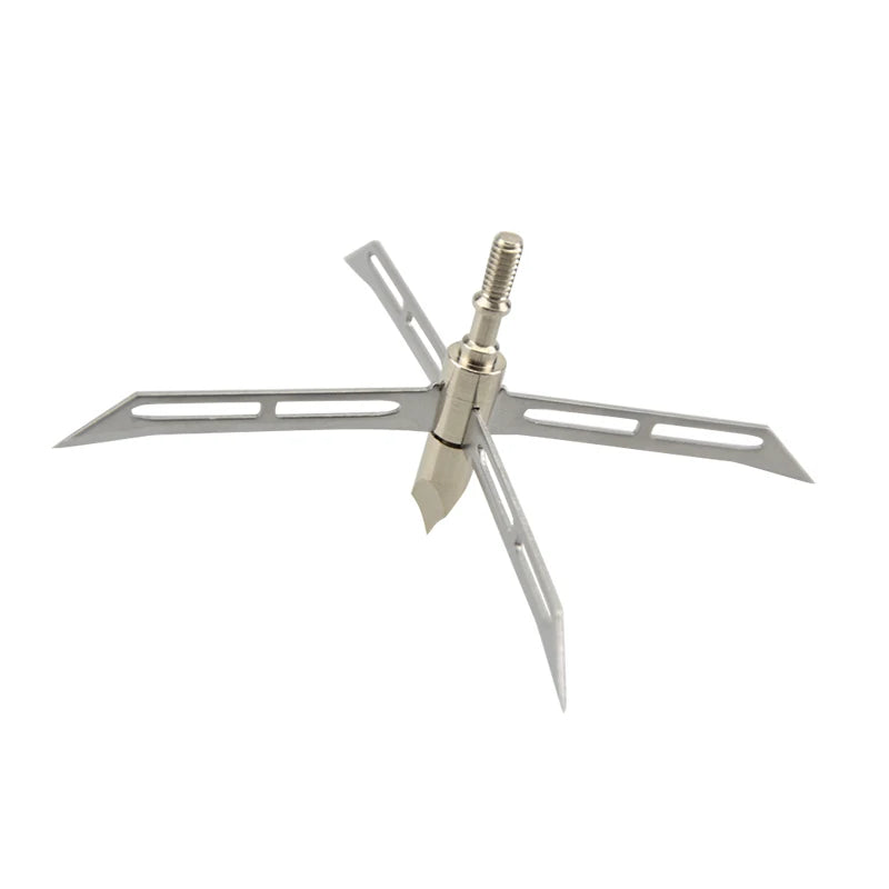 6/12pcs Archery Hunting Tips Arrowheads 128gr 4 Blade Broadheads Arrow Points Large Cut Bow Arrow Shooting Archery Accessories