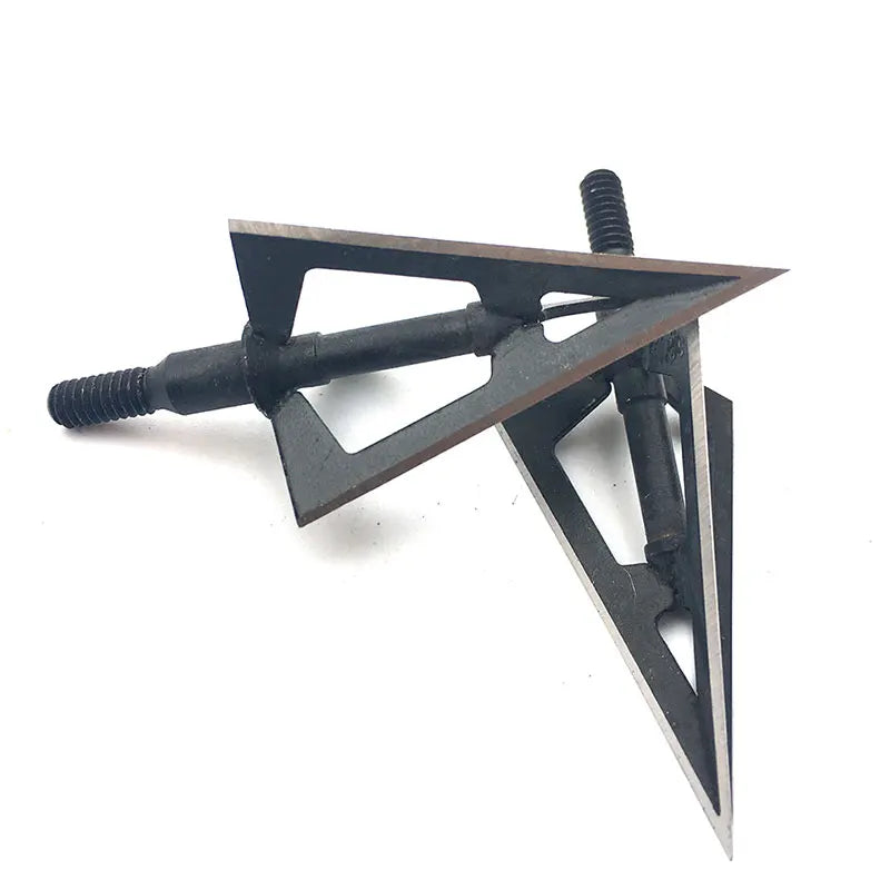 Hunting Archery Bolts 100 Grain Arrowhead Tip Point Telflon Surface Treatment Broadhead Arrow Bow  3 Blades