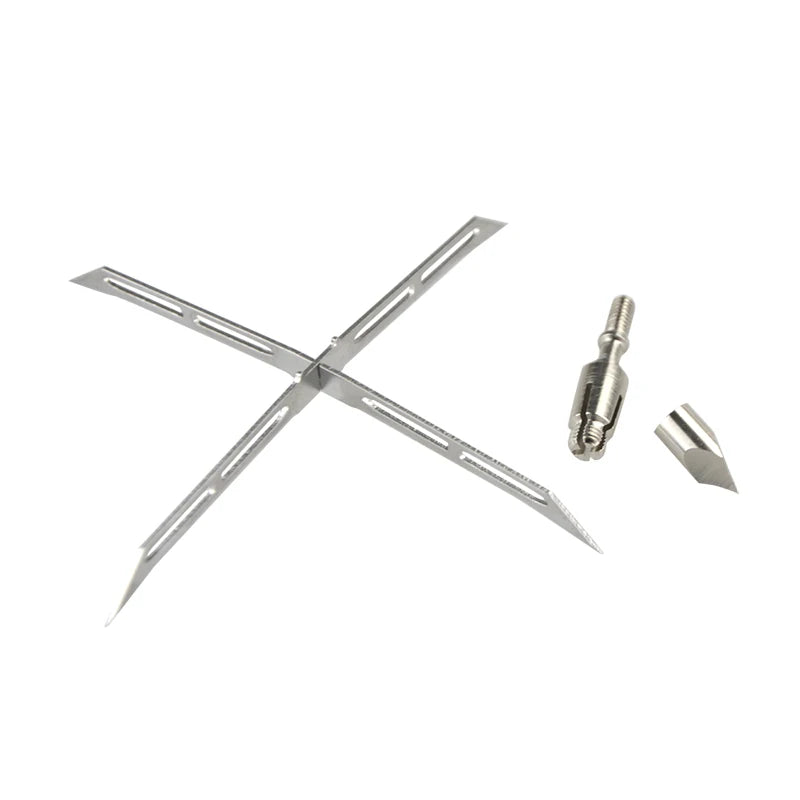 6/12pcs Archery Hunting Tips Arrowheads 128gr 4 Blade Broadheads Arrow Points Large Cut Bow Arrow Shooting Archery Accessories