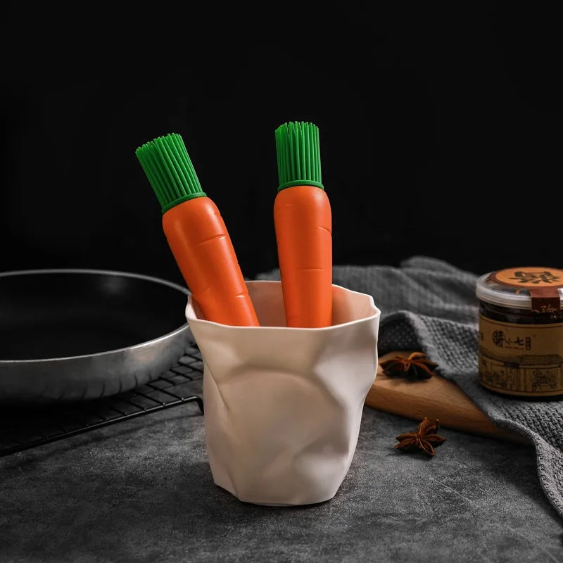 Creative Carrot Silicone Barbecue Grill Oil Brush Cake Baking Cream Jam Basting Brushes Cooking Utensils Kitchen Accessories