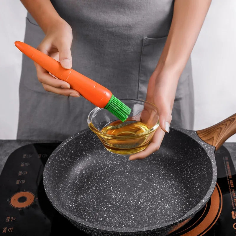 Creative Carrot Silicone Barbecue Grill Oil Brush Cake Baking Cream Jam Basting Brushes Cooking Utensils Kitchen Accessories