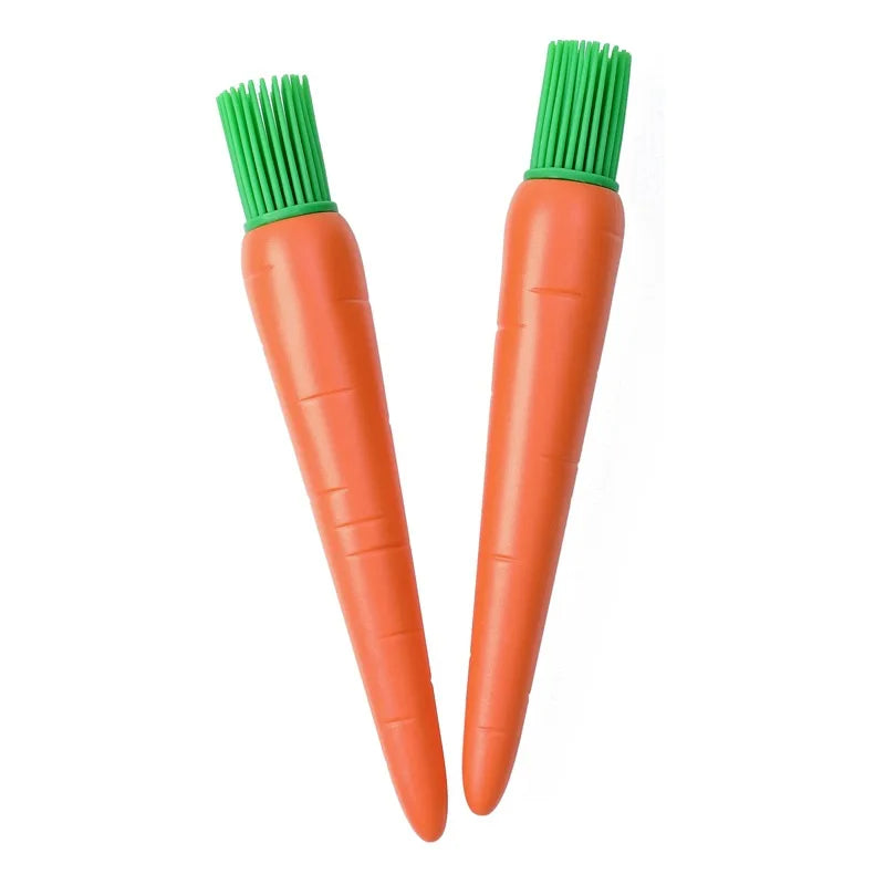 Creative Carrot Silicone Barbecue Grill Oil Brush Cake Baking Cream Jam Basting Brushes Cooking Utensils Kitchen Accessories