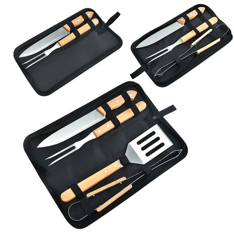BBQ Tools Set Barbecue Grilling Utensil Accessories Camping Outdoor Cooking Tools BBQ Grill Accessories Kit Barbecue Utensils