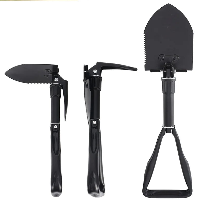 Outdoor Sapper Shovel Vehicle Folding Shovel Medium Camping Shovel Fishing Emergency Survival Self-defense Shovel Shovel Tool