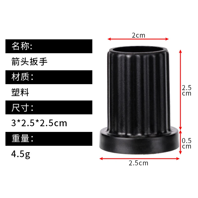 Arrow Head Wrench 3*2.5*2.5cm in Plastic Assemble and Disassemble Tip Arrow Accessory for Archery Hunting