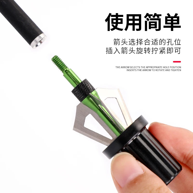 Arrow Head Wrench 3*2.5*2.5cm in Plastic Assemble and Disassemble Tip Arrow Accessory for Archery Hunting