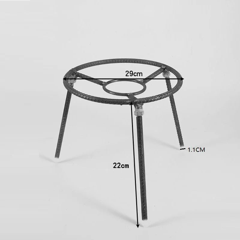 Detachable Portable Steel Triangular Bracket, Outdoor Camping Stove, BBQ Grill, Picnic Supplies, Household Pot Rack, Wood Stove