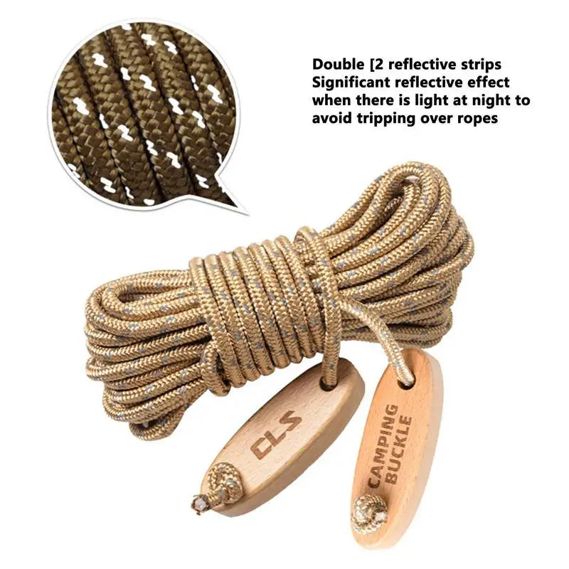 Reflective Paracord Solid Braid Outdoor Rope 6 Mm Para Cord Lanyard Reflective Survival Paracord Tent Accessory For Hiking Water