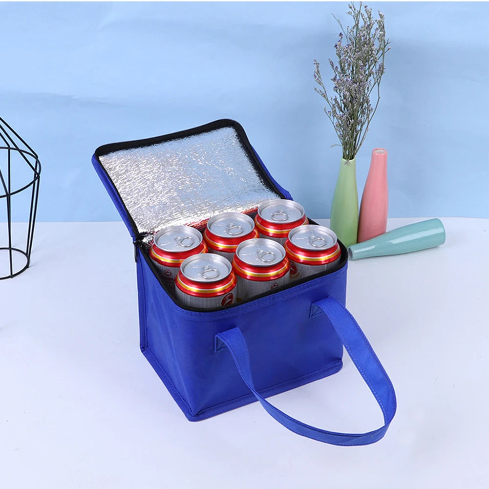 NEW Portable Insulated Cooler Box Strong Insulated Cooler Outdoor Travel Picnic Drink Storage Tin Foil Food Bag Lunch Bag