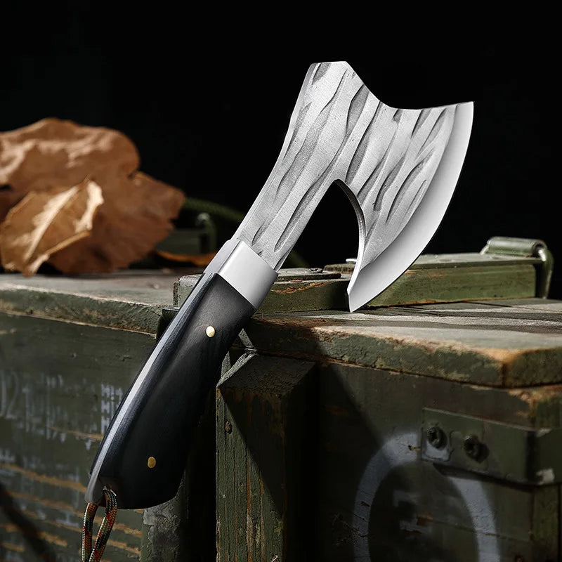Outdoor axe knife Tomahawk Axes Hatchet Camping Hand Fire Stainless Steel Axe Boning Knife For Chopping Meat Bones Outdoor Tools