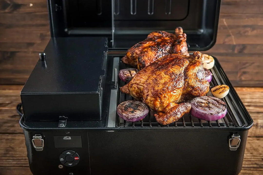 Grills Ranger Portable Electric Tabletop Wood Pellet Grill and Smoker 20"D X 21"W X 13"H
