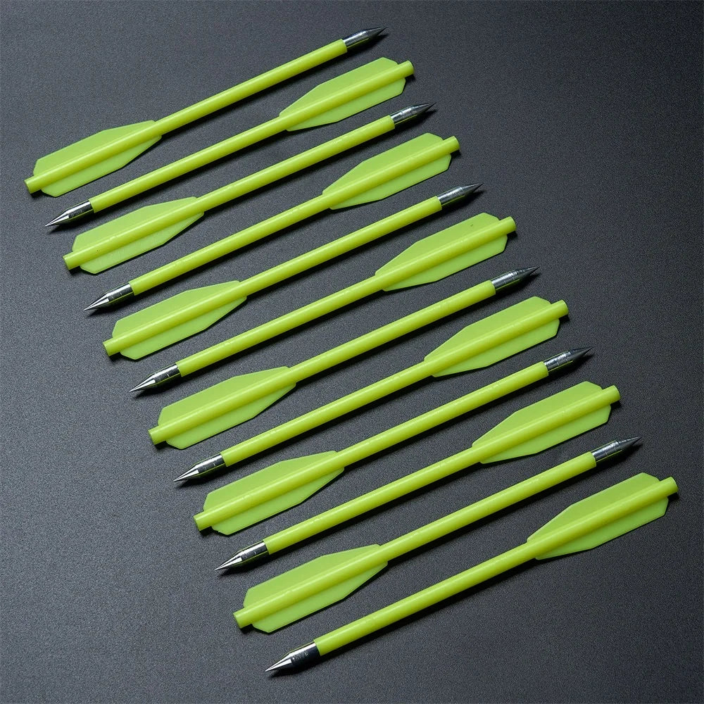 6.25" Short Arrows 5.8mm Plastic Shaft Archery Arrow Metal Tips Outdoor Shooting Training Practice or Hunting Darts Accessories