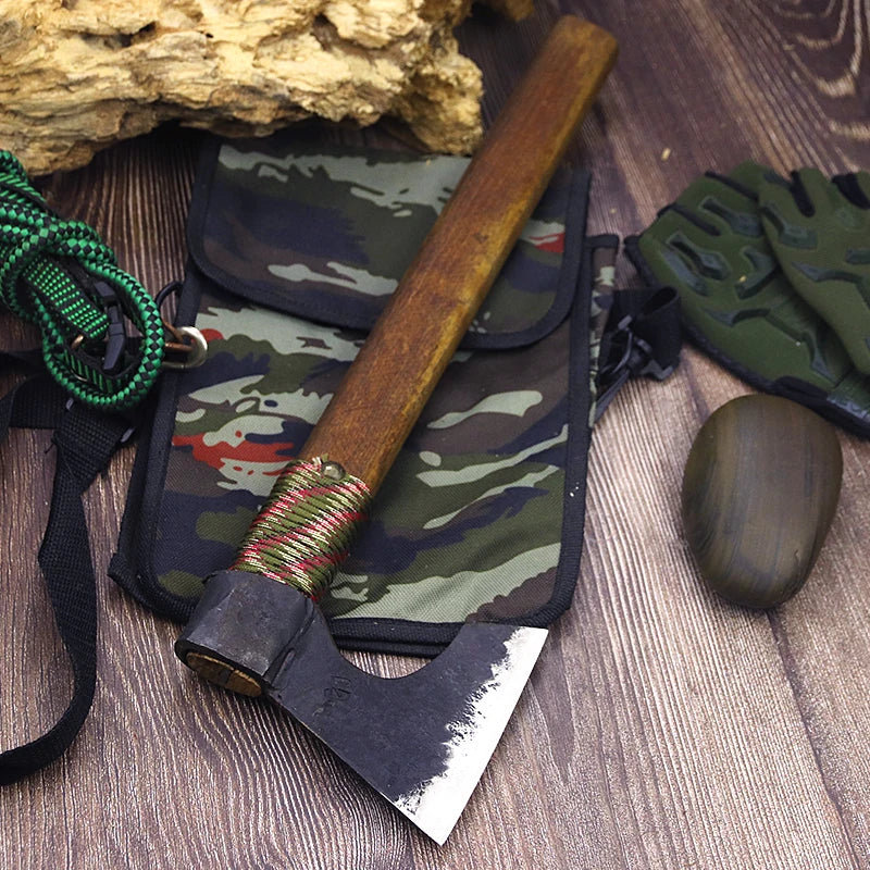 High carbon steel Forged hand Axe Camping equipment outdoor axe knife fire axe wooden axe camping wood chopping chopping axe