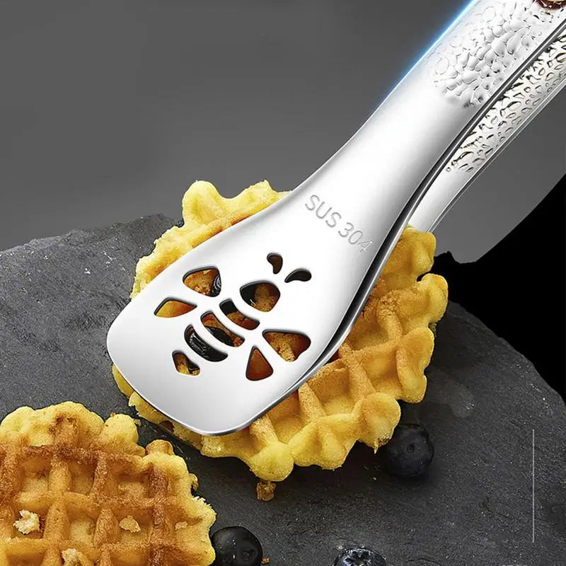 Stainless Steel Tongs Food Tongs Meat Salad Bread Clip Barbecue Grill Buffet Clamp Cooking Tools Kitchen Utensils  Accessories