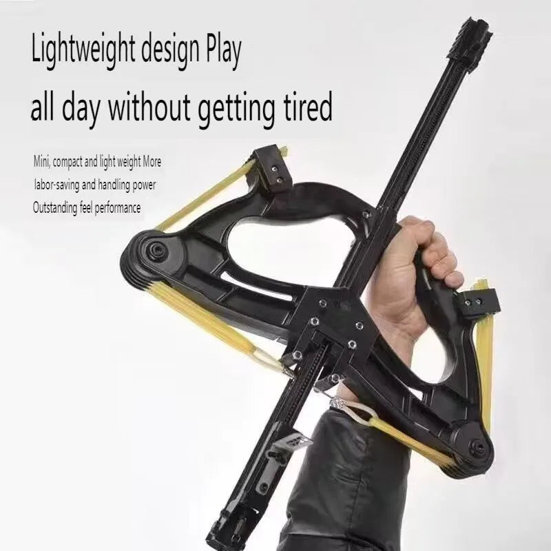 High Precision Laser Metal Powershot Hunting Steel Ball Slingshot Composite Bow Mini Infrared 60LBS Slingshot Compound Bow Set