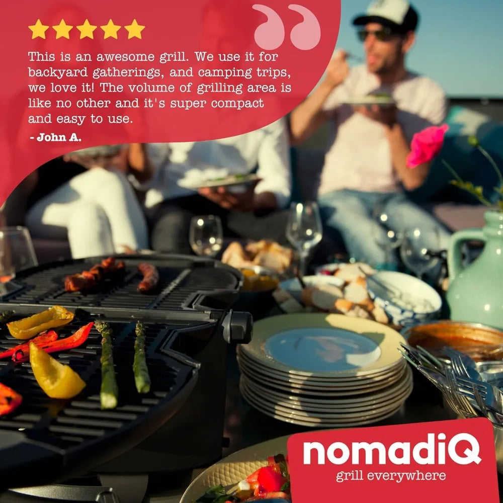 Portable Propane Gas Grill | Perfect Camping for BBQ | Small Lightweight Outdoor  | Portable for Tailgating, RV