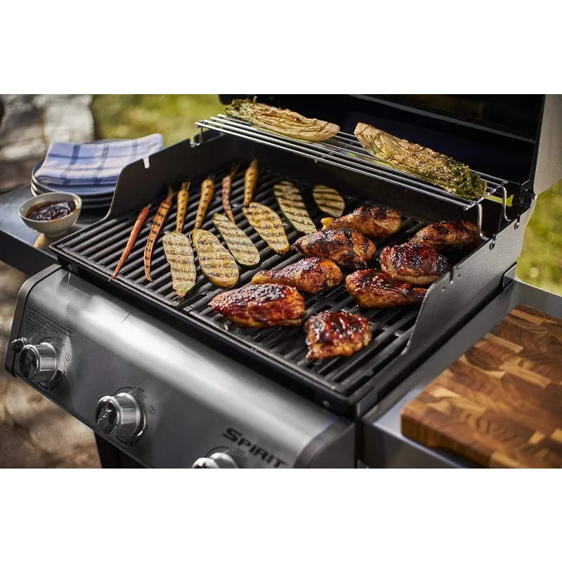 Spirit S-315 Liquid Propane Gas Grill, Stainless Steel   rattan  outdoor furniture  US(Origin)  muebles