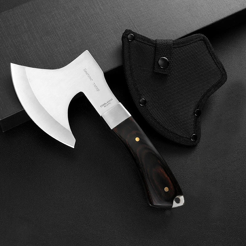 Outdoor axe knife Tomahawk Axes Hatchet Camping Hand Fire Stainless Steel Axe Boning Knife For Chopping Meat Bones Outdoor Tools
