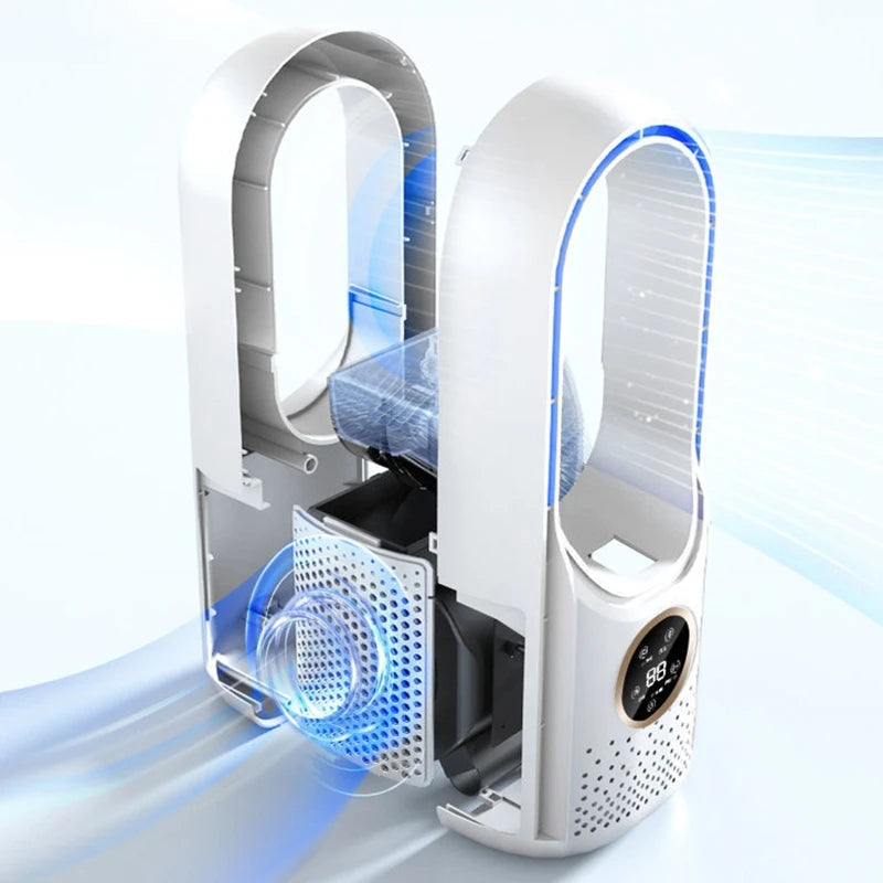 Rechargeable Portable Air Conditioners Mini Air Conditioner with 6-Speed Evaporative Air Cooler for Room Tent