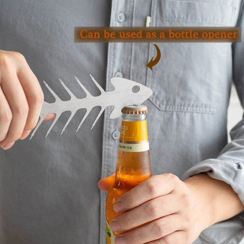Stainless Steel Barbecue Pick Fish Bone Roasted Skewer Piercing Meat Tool Barbecue Utensils Grill Grilling Net Kitchen Tools