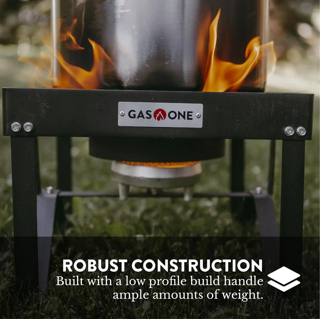 Portable Outdoor Cooker with High Pressure Steel Braided Hose Propane Burner Camp Stove