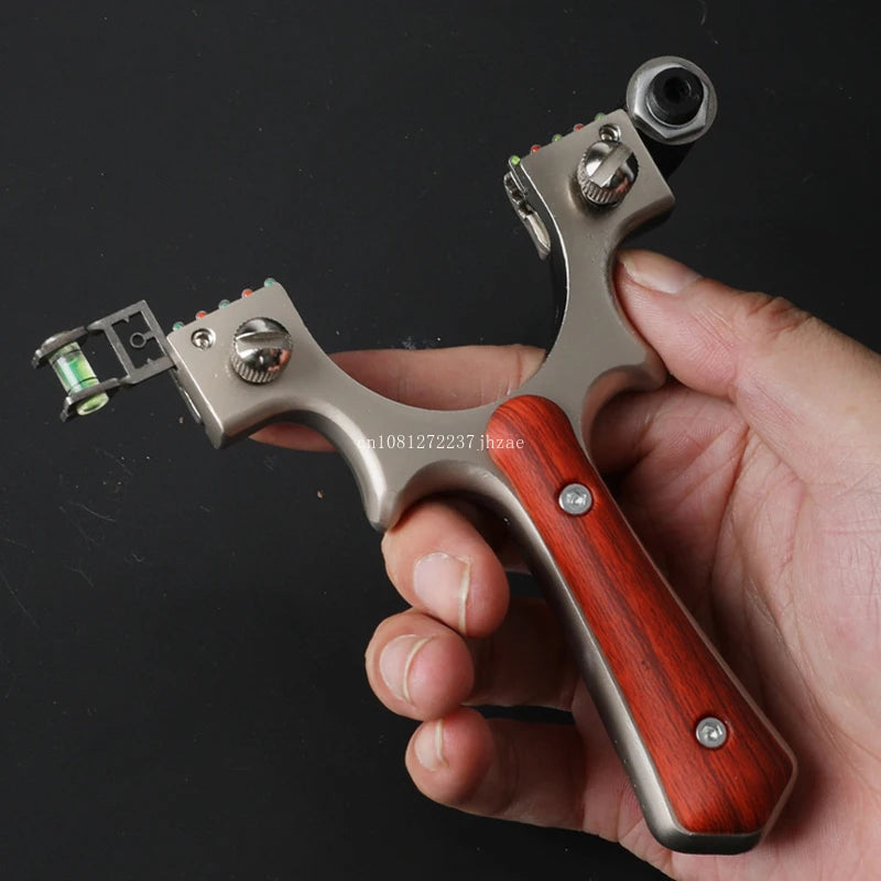 Alloy Slingshot with Rubber Band Sling shot slingsshot for hunting kit High Power Card Slingshots Games For Fishing