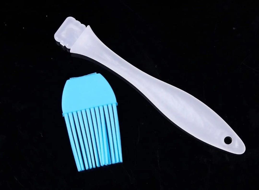 5PCSSilicone Basting Pastry & BBQ Brush Set Oil Brush Kitchen Turkey Baster Barbecue Utensil use for Grilling and Marinating