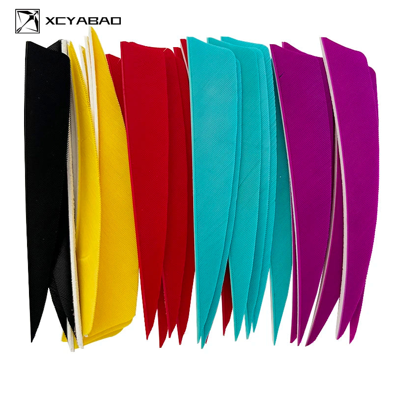 50Pcs/lot Arrow Vanes 4 Inch Turkey Feather Fletching Shield Cut For DIY Archery Arrow Fletches Accessories RW