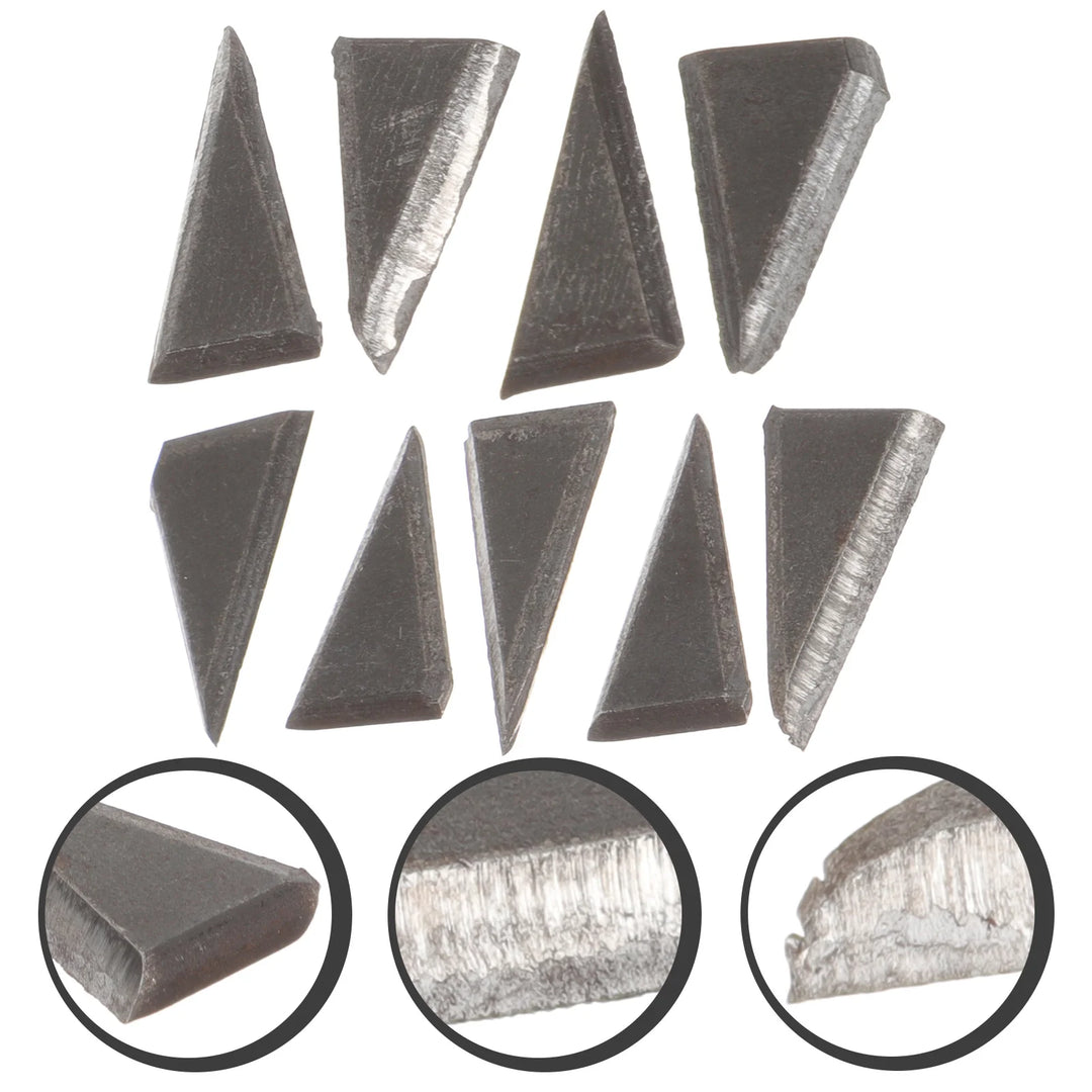 9pcs Premium Iron Axe Wedge Replacement Wooden Axe Handle Wedge for Easy Installation and Secure Grip
