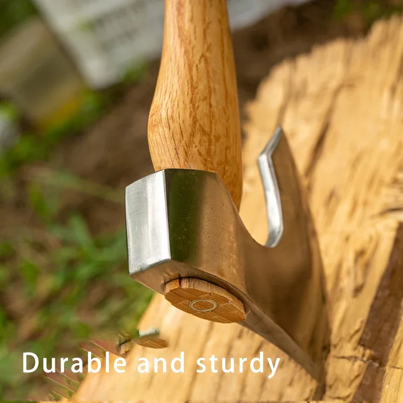 Manganese steel outdoor house hold wood outdoor camping chopping firewood self-defense hand axe, quenched hard axe