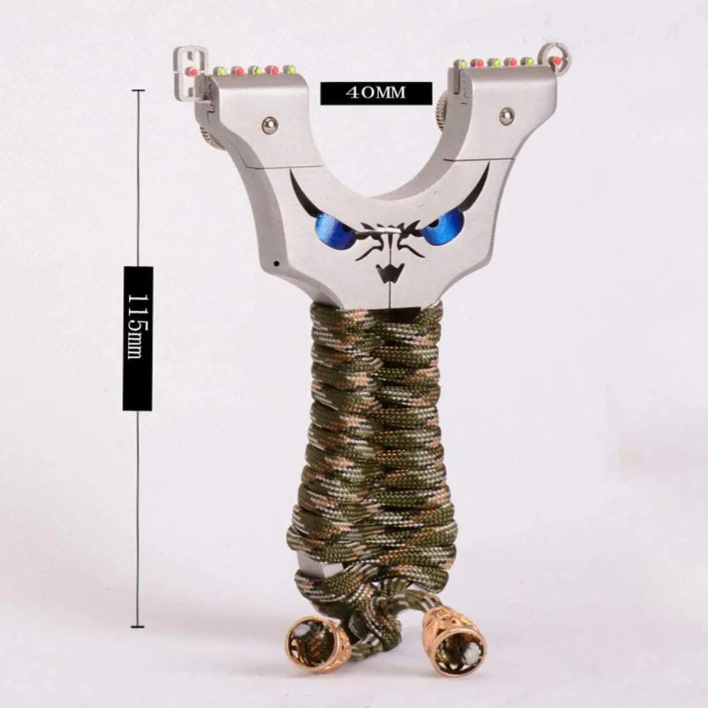 Slingshot Kit with Slingshot Case 3 Bands 50 Ammo Fishing Catapult Hunting Sling Shot for Adults with Removable Aiming Point