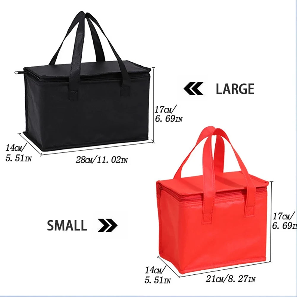 NEW Portable Insulated Cooler Box Strong Insulated Cooler Outdoor Travel Picnic Drink Storage Tin Foil Food Bag Lunch Bag