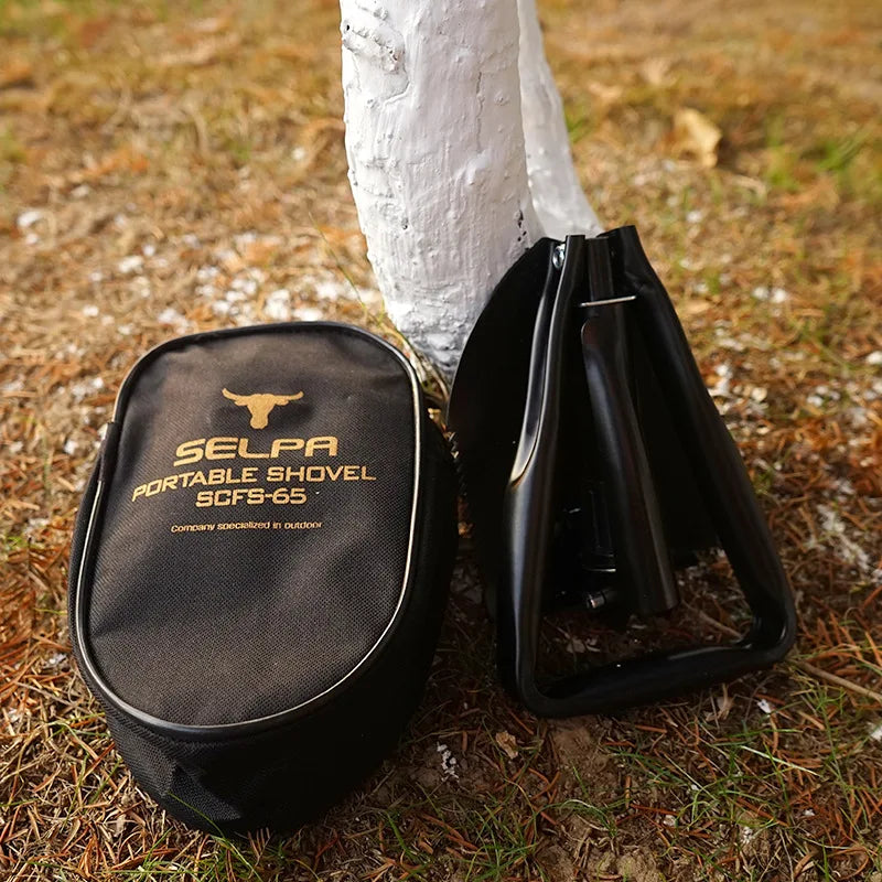 Outdoor Sapper Shovel Vehicle Folding Shovel Medium Camping Shovel Fishing Emergency Survival Self-defense Shovel Shovel Tool