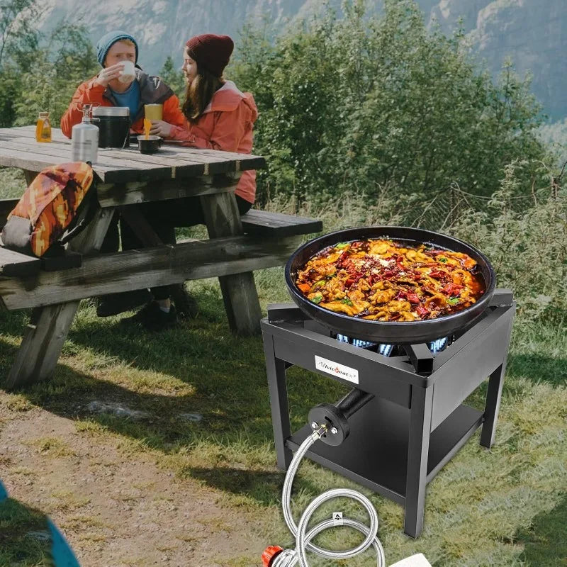 Vivicreate Camping Camp Range Chef Griddle Outdoor Kitchen Garden grill propane gas 20PSIG high pressure cook Stove Burner estuf
