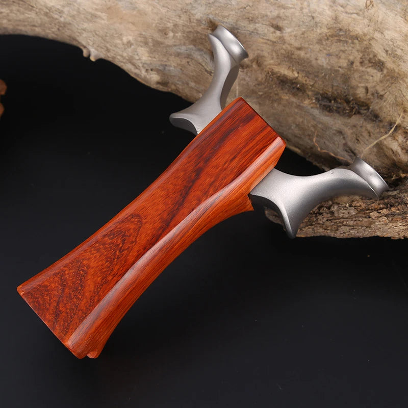Hunting Slingshot Accessories Outdoor Game Pull Belt Fast Rebound Great Power Rubber Band Powerful Sling shot Solid wood handle