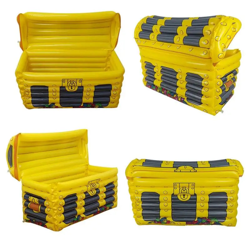 Floating Ice Bucket Party Decorations Drink Cooler Ice Serving Bucket Large Capacity Treasure Box Design Inflatable Ice Bucket