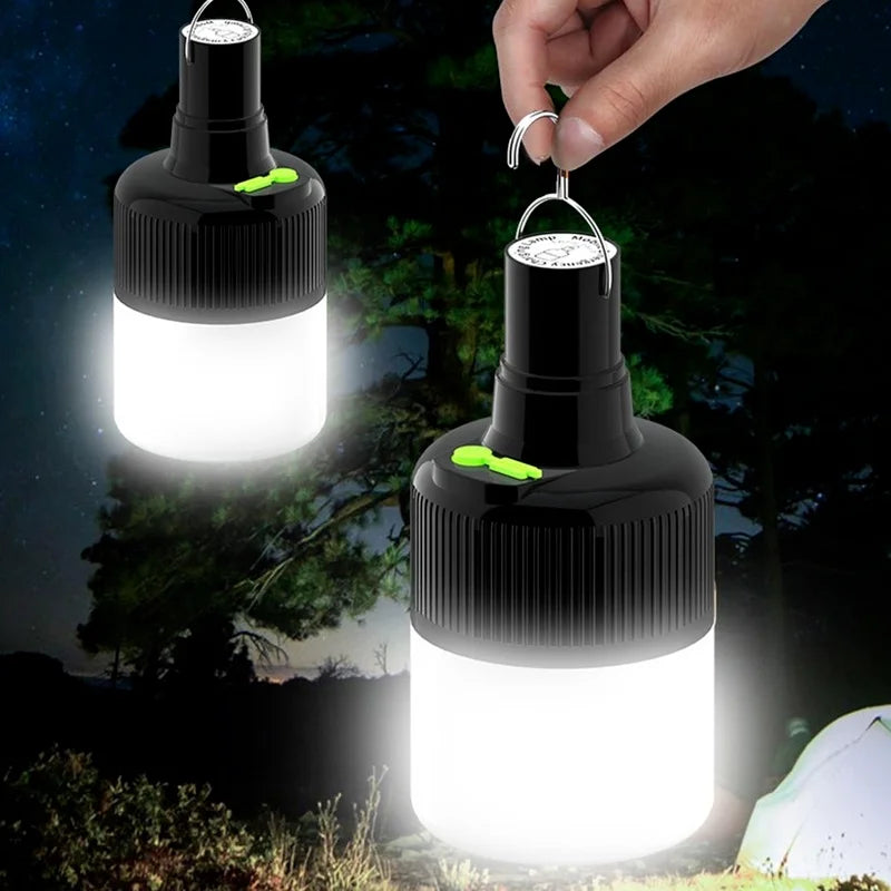 Super Bright Mobile LED Bulbs Camping Lamp Emergency Light Outdoor Night Maket Hanging Lamps USB Rechargeable Lanterna Fishing