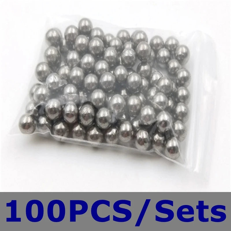 Slingshot Hunting Bow 7mm 6mm 100pcs Steel Balls High-Carbon Steel Slingshot Ball Catapult Sling Shot Hitting Ammo Steel Balls