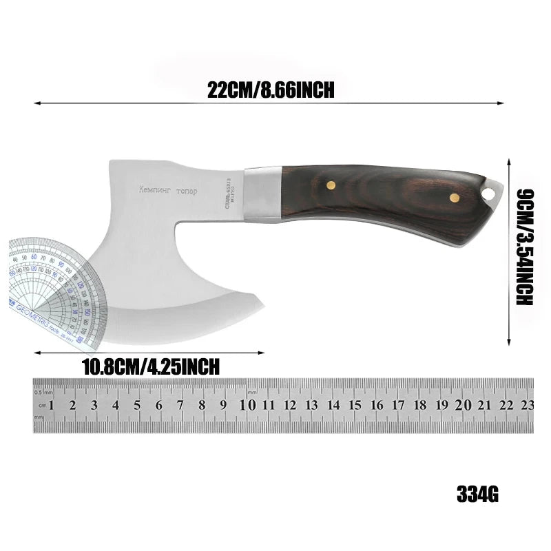 Outdoor axe knife Tomahawk Axes Hatchet Camping Hand Fire Stainless Steel Axe Boning Knife For Chopping Meat Bones Outdoor Tools