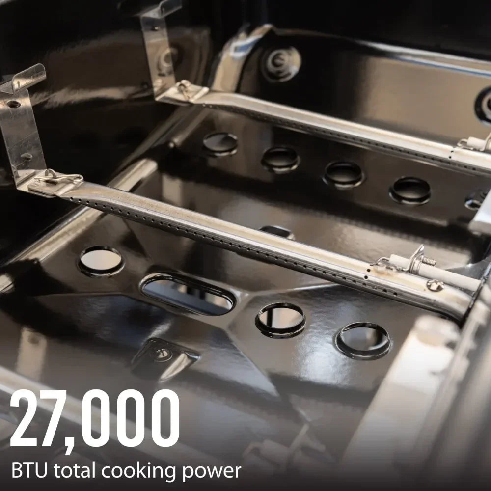 3 Burner Propane Gas Grill 27 450 Square Meters Black Outdoor Grill 47.04 X 22.36 X 41.53 Inches