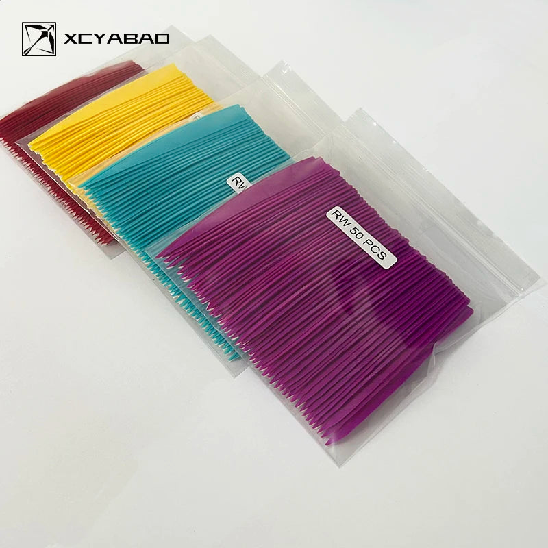 50Pcs/lot Arrow Vanes 4 Inch Turkey Feather Fletching Shield Cut For DIY Archery Arrow Fletches Accessories RW