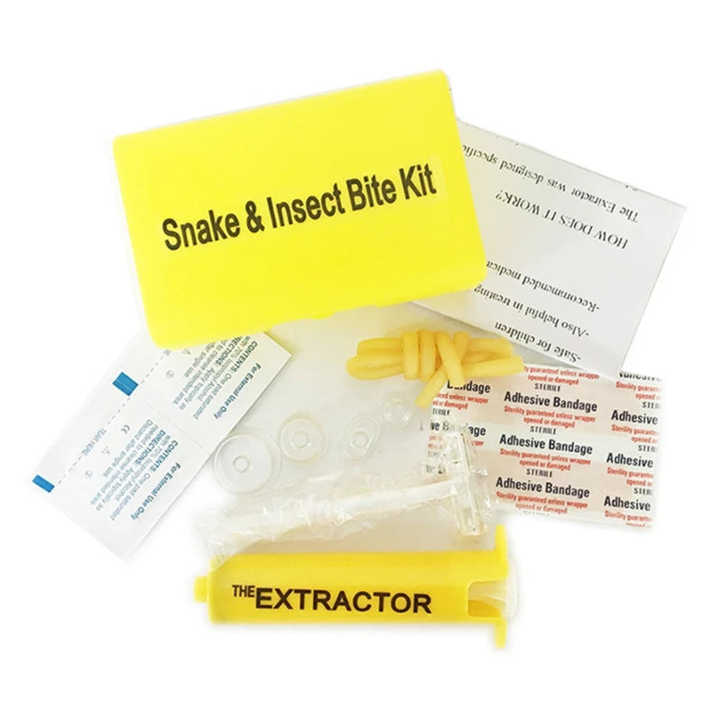 Outdoor Emergency Snake Insect Bite First Aid Kit Wild Venomous Bee Bites Vacuum Detox Pump Survival Rescue Venom Extractor