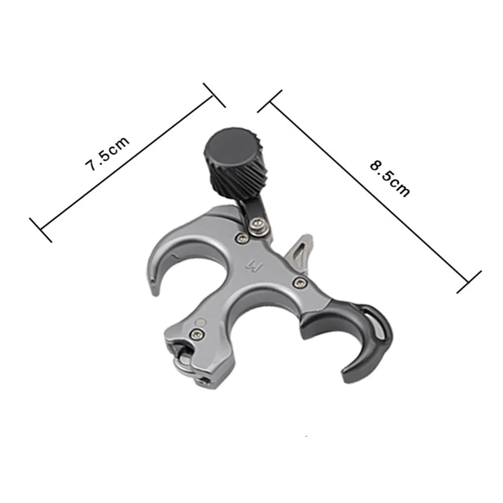 Archery 3 Finger Bow Release Aid Compound Bow Release Device Grip 7075 AluminumOutdoor Shooting Arrow Accessories