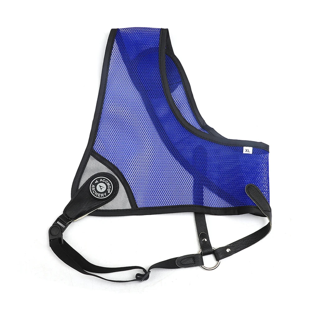 Archery Adjustable Chest Guard Protector single Layer Durable Fabric for Traditional Recurve Bow Right/Left Hand Archer