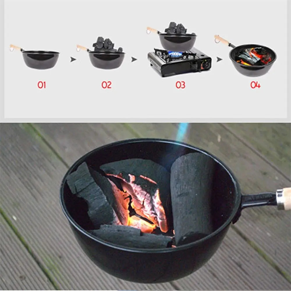 Portable Backyard Outdoor Hiking Camping BBQ Charcoal Grill Tool Charcoal Fire Chimney Starter Outdoor Stove